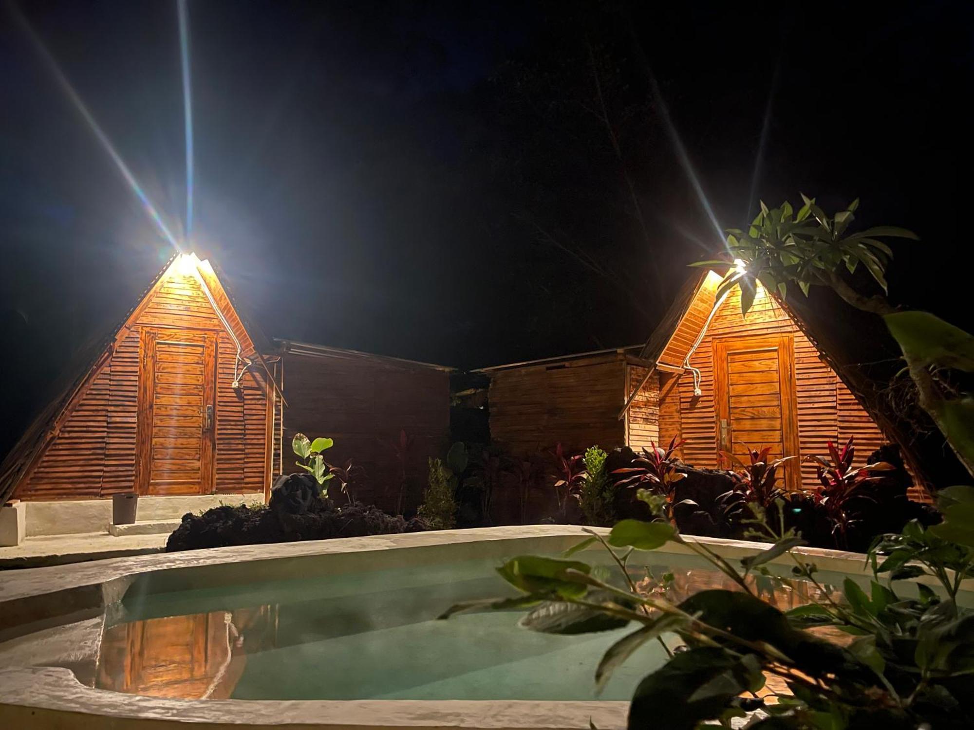Triangular House And Hot Spring *