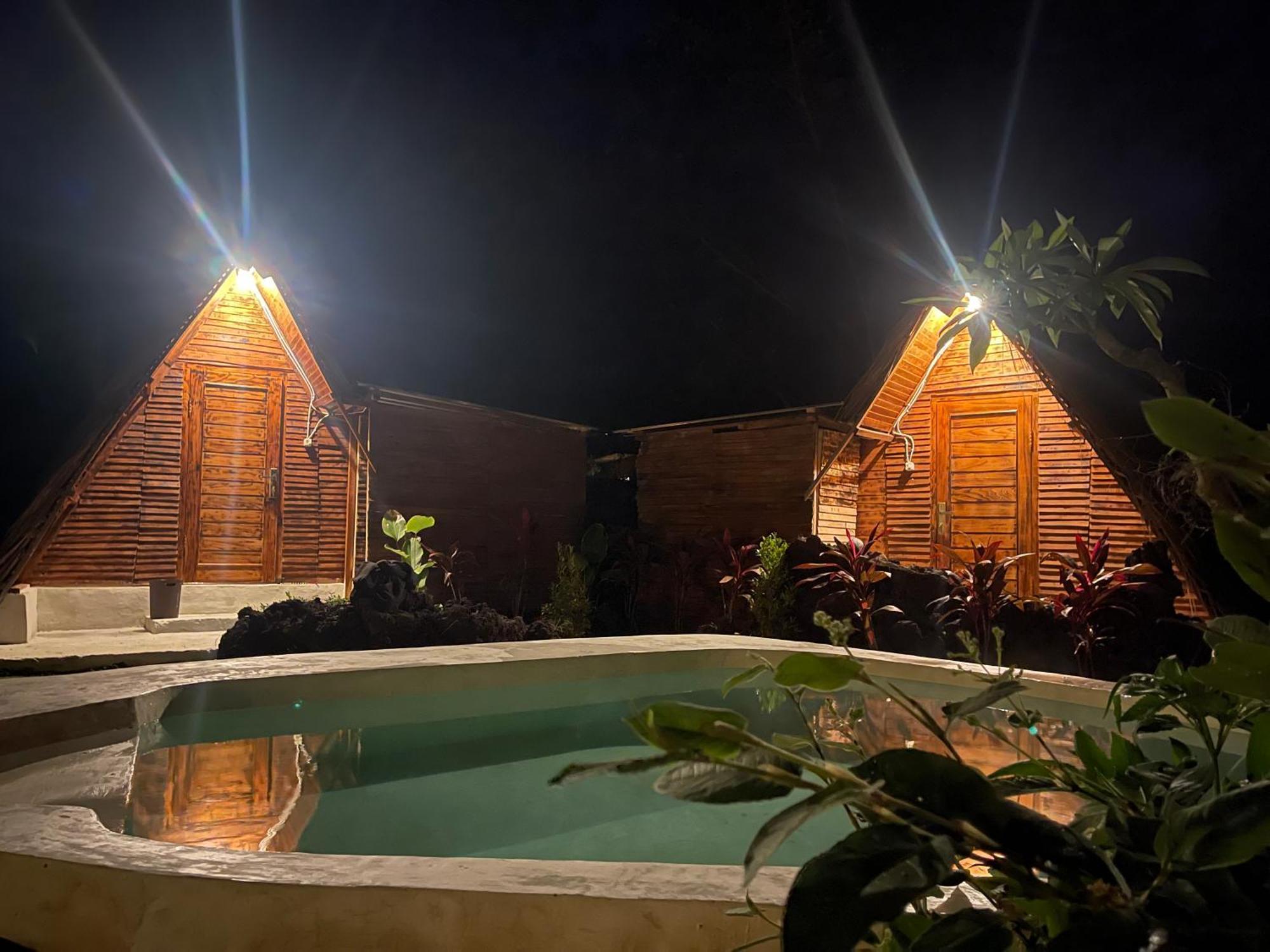 Triangular House And Hot Spring